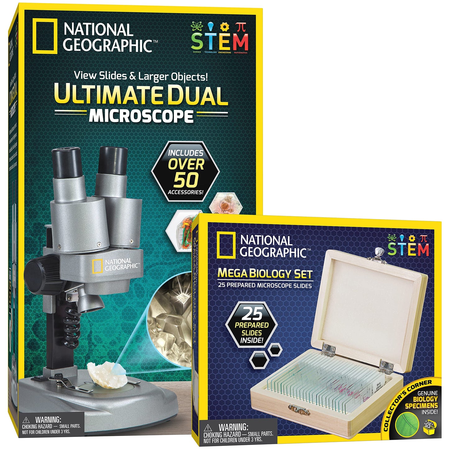 Nat Geo Dual LED Kids Microscope Kit – 50+ pcs