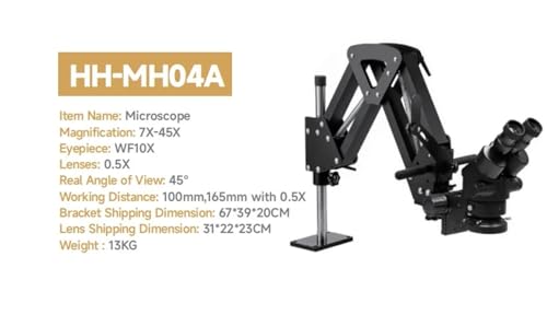 MS01B Jewelry Microscope 7-45X