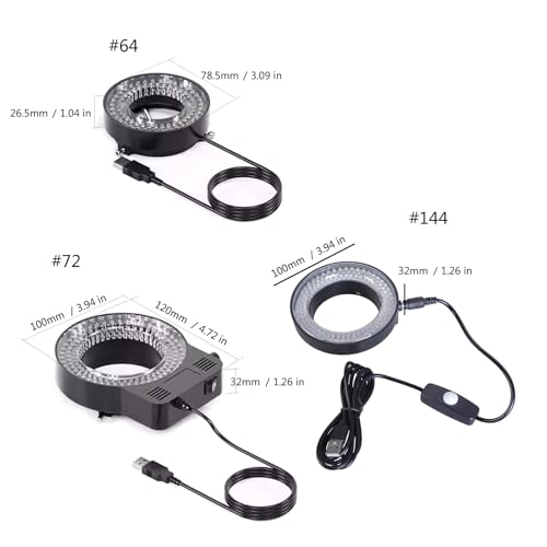 USB LED Ring Light for Microscopes