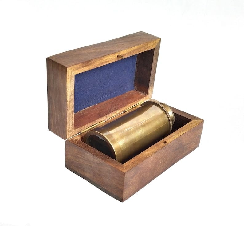 Elegant Hub Brass Telescope