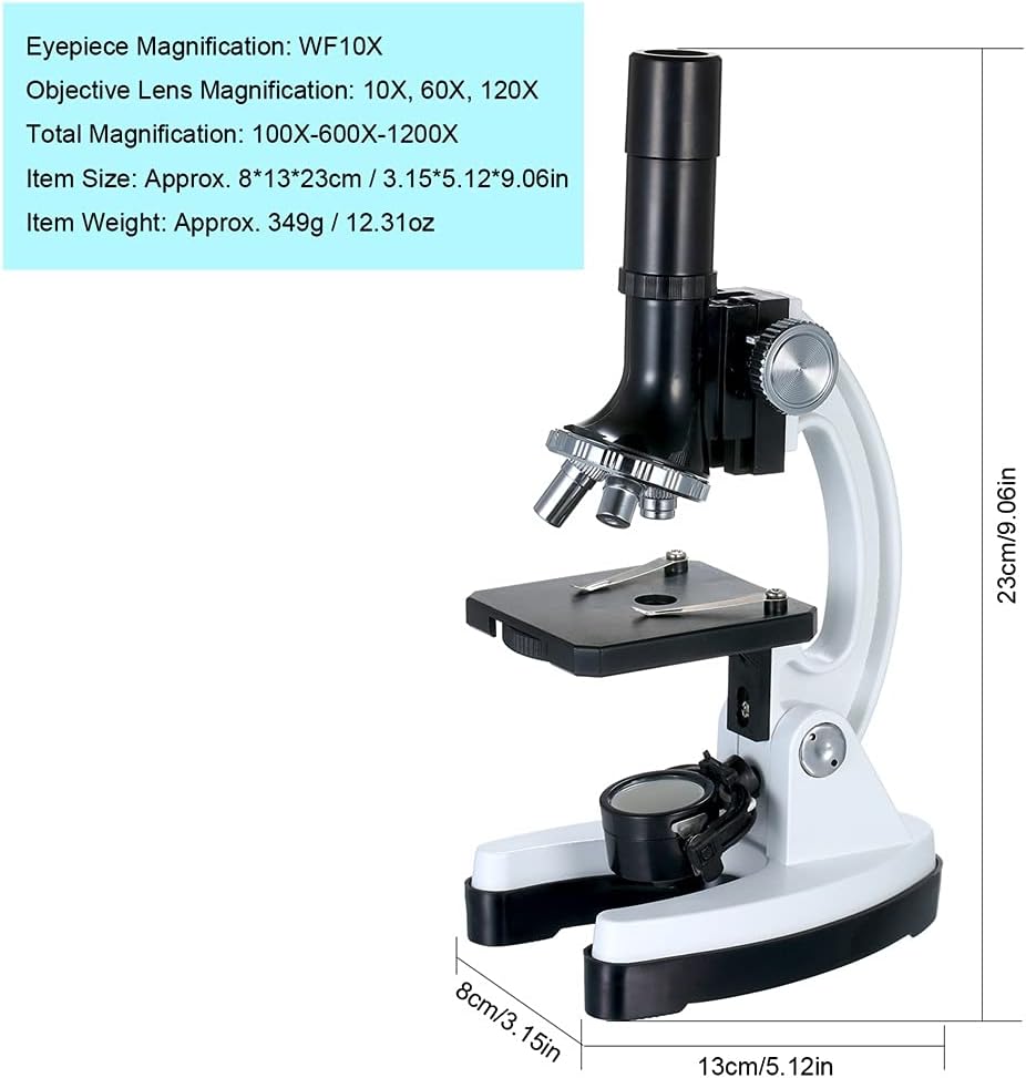 HM1200 Trinocular Metal Microscope 100X-1200X