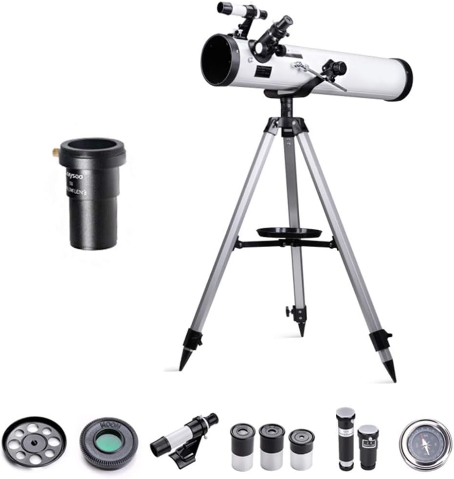 76mm Kids Reflector Telescope – White