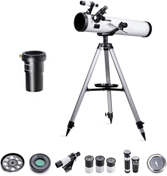 76mm Kids Reflector Telescope – White