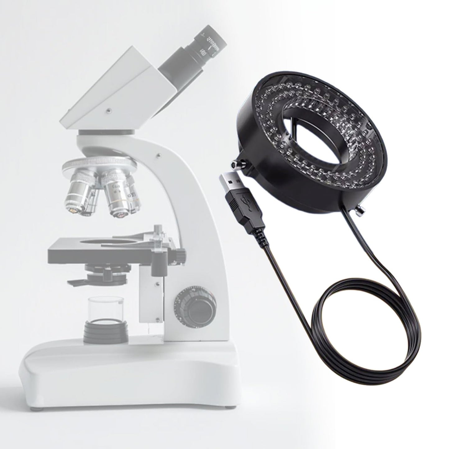 USB LED Ring Light for Microscopes