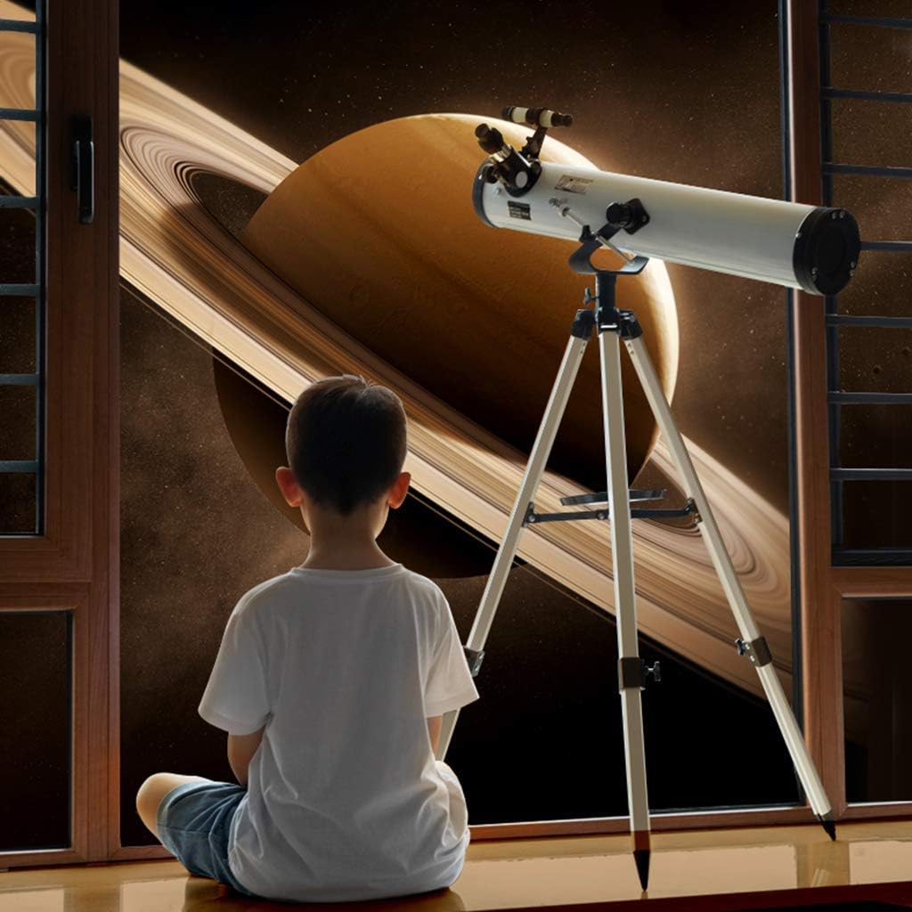 76mm Kids Reflector Telescope – White