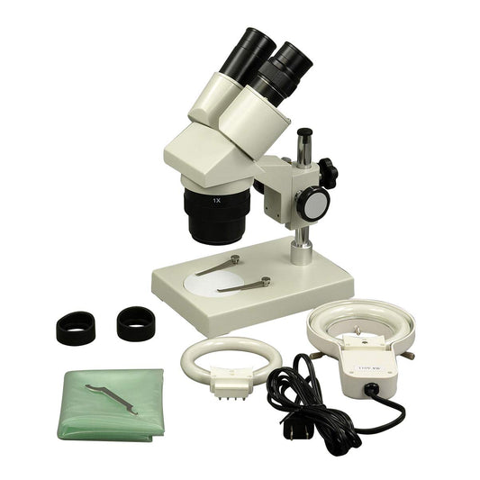 OMAX Binocular Stereo Microscope 10X-30X