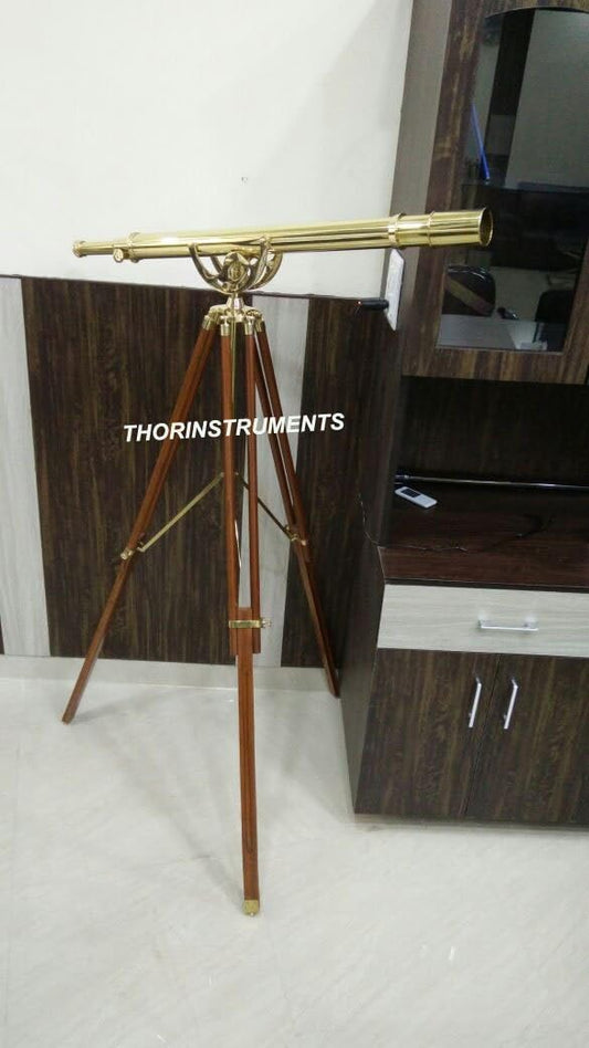 Vintage Brass Nautical Telescope