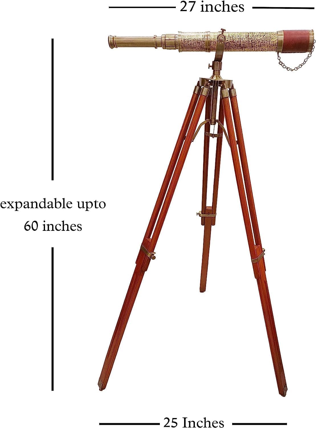 Handmade Brass Nautical Telescope