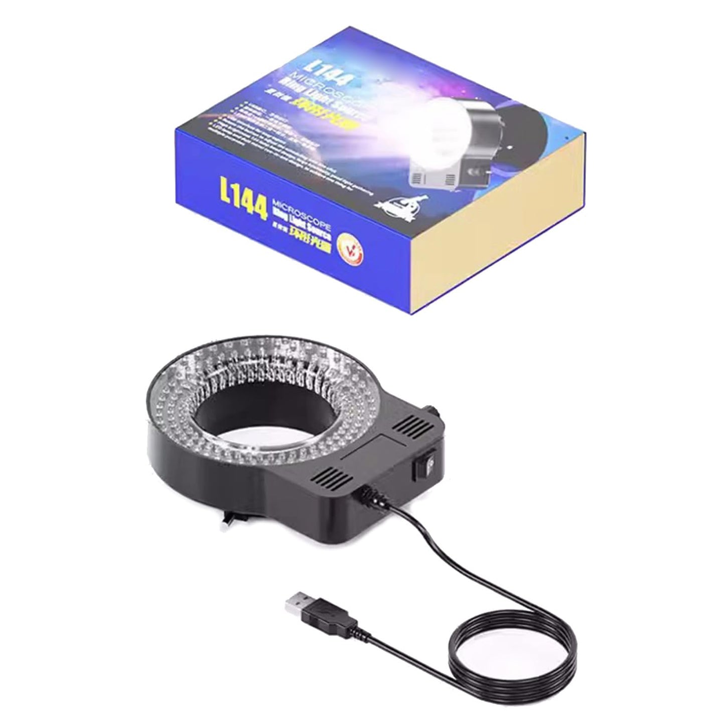 USB LED Ring Light for Microscopes