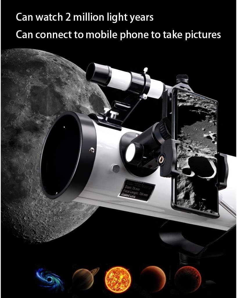 76mm Kids Reflector Telescope – White