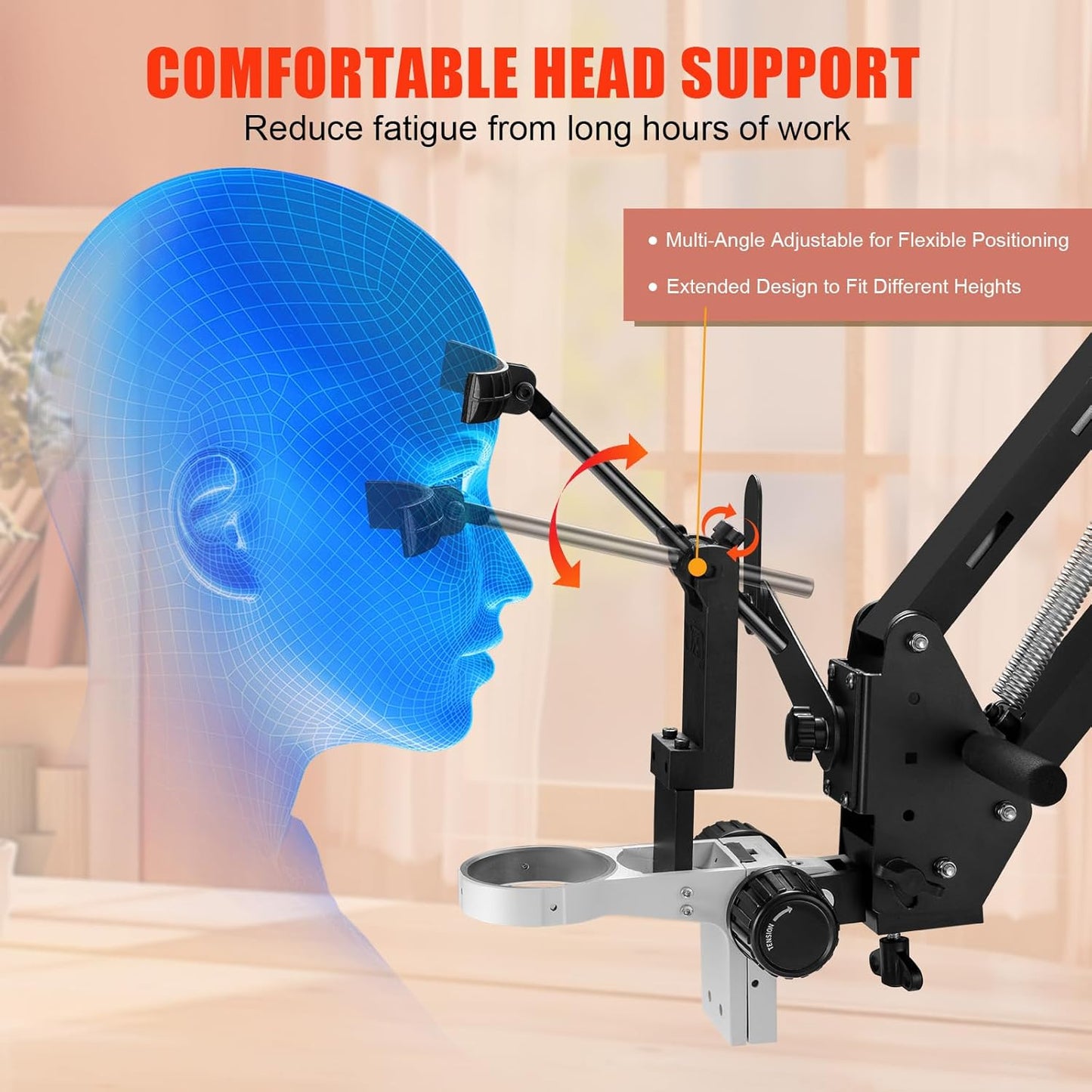 DZQ Microscope Stand with LED Light