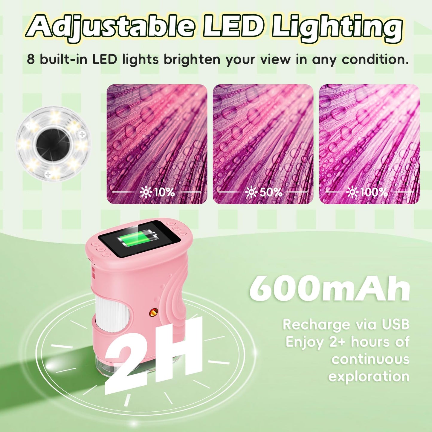 Kids 1000X Digital Pocket Microscope