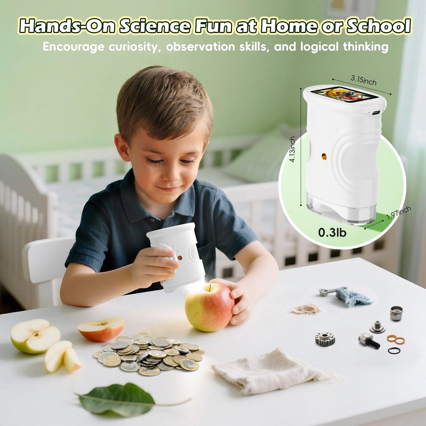 Kids 1000X Digital Pocket Microscope