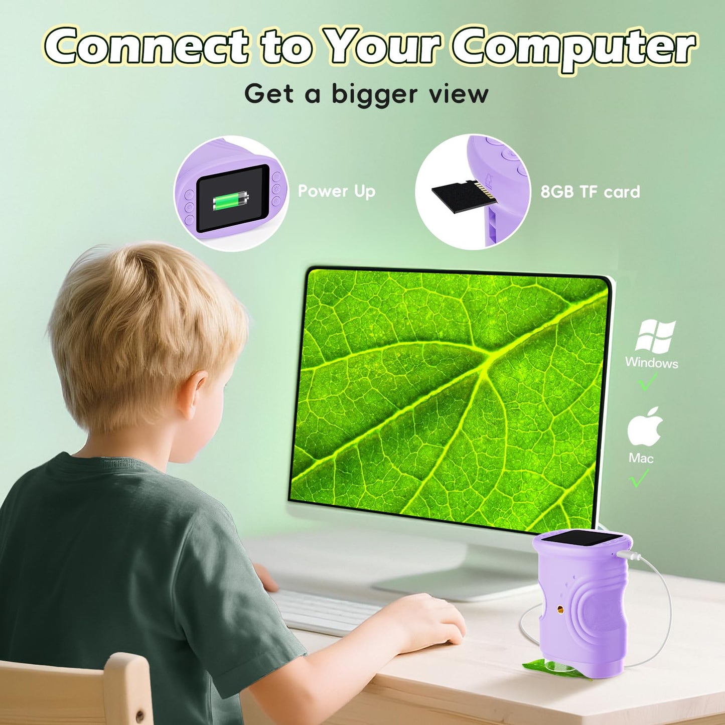 Kids 1000X Digital Pocket Microscope