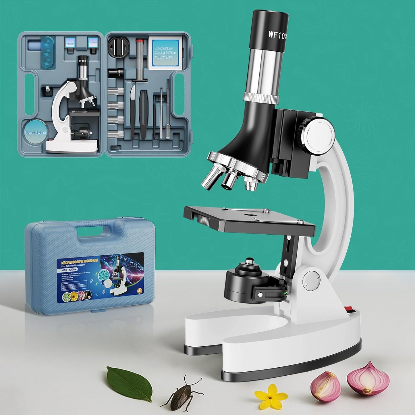 2400X Kids Microscope Science Kit