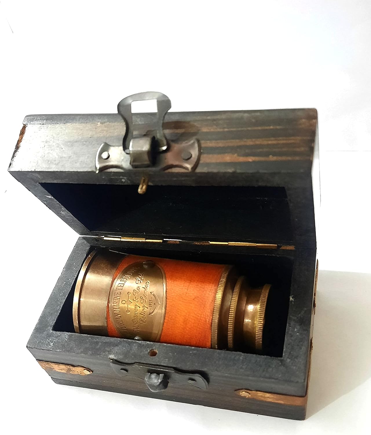Brass Spyglass Telescope with Box