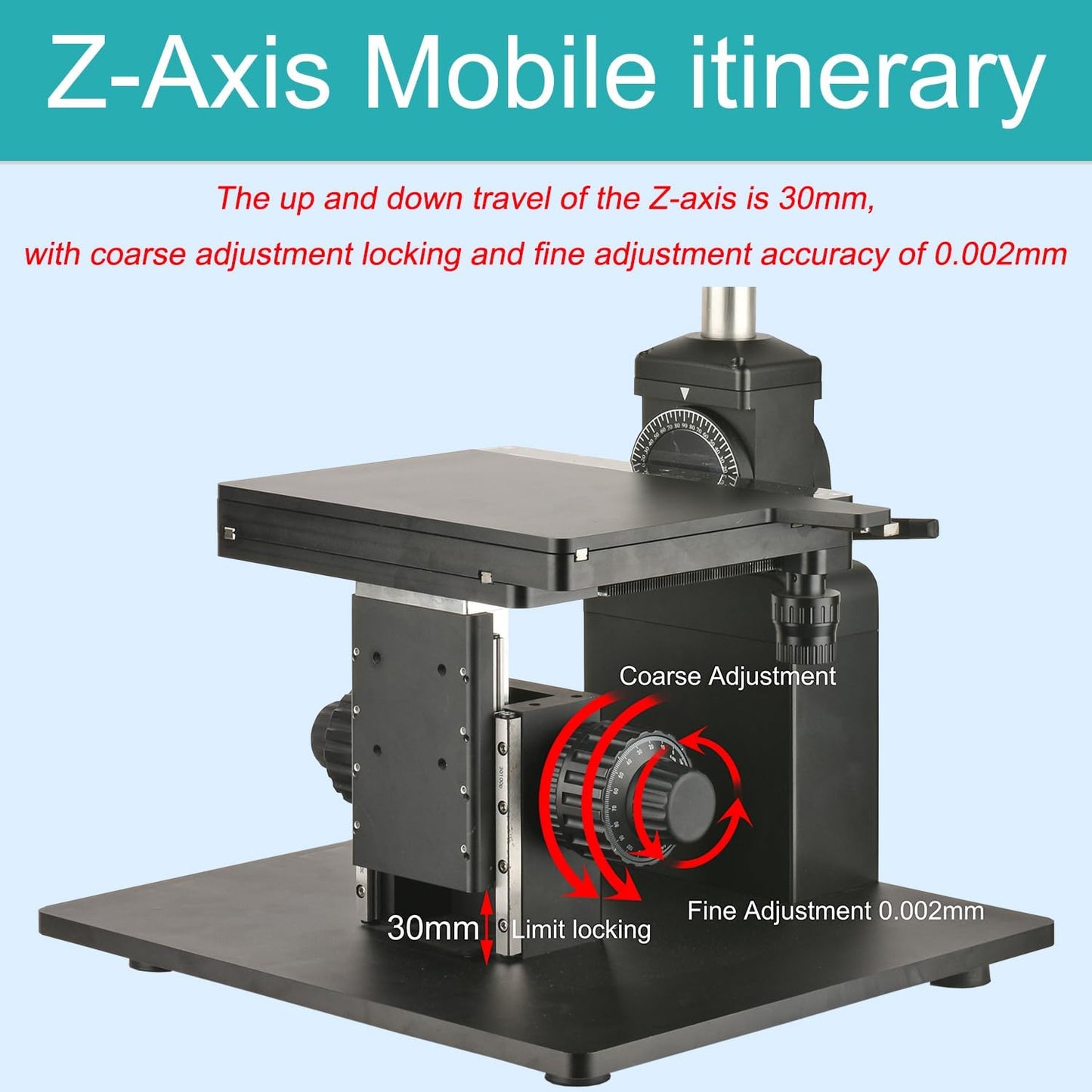 X/Y/Z Adjustable Microscope Stand 76mm