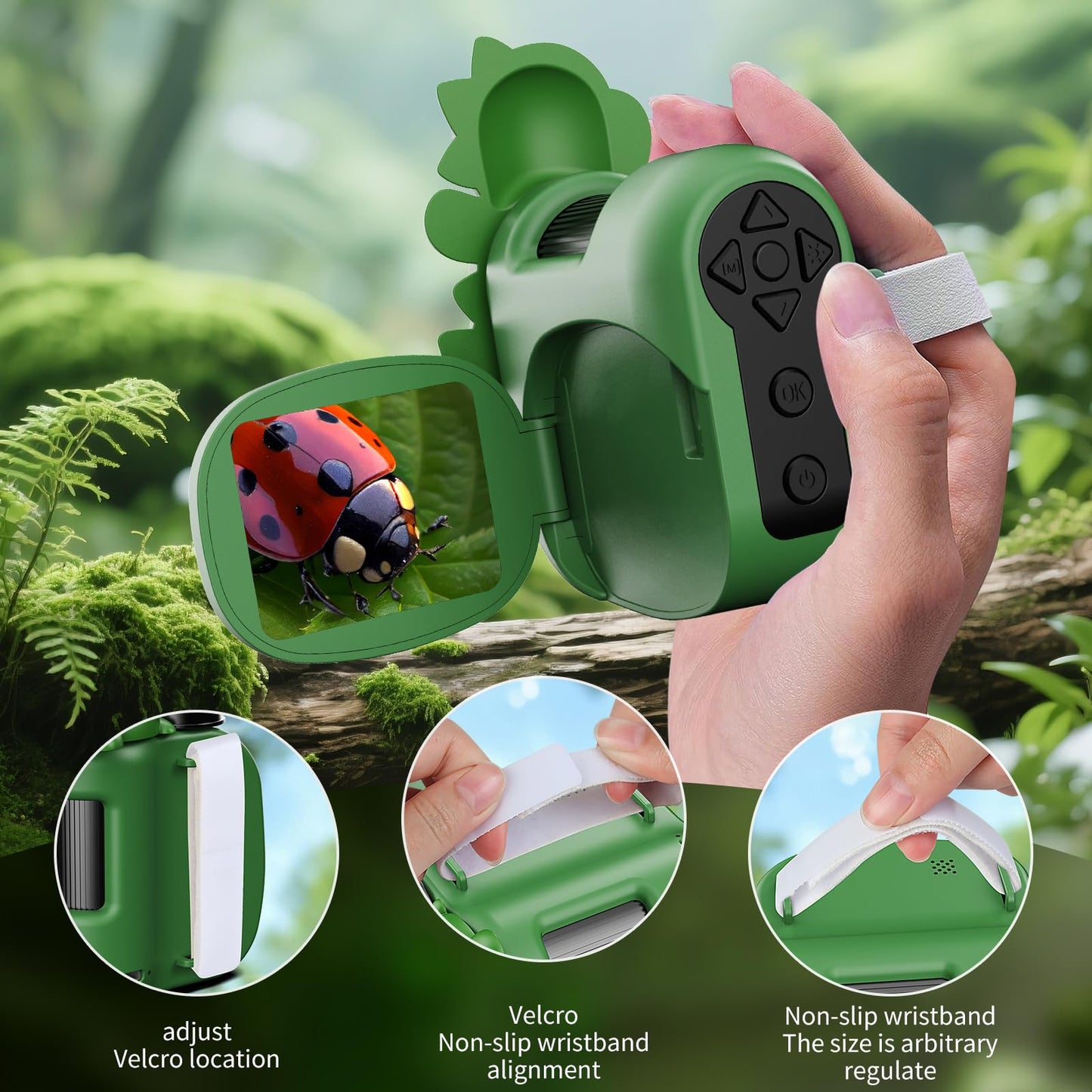 1600X Kids Digital Microscope – Green