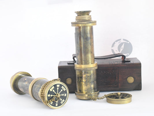 1915 London Brass Pirate Spyglass