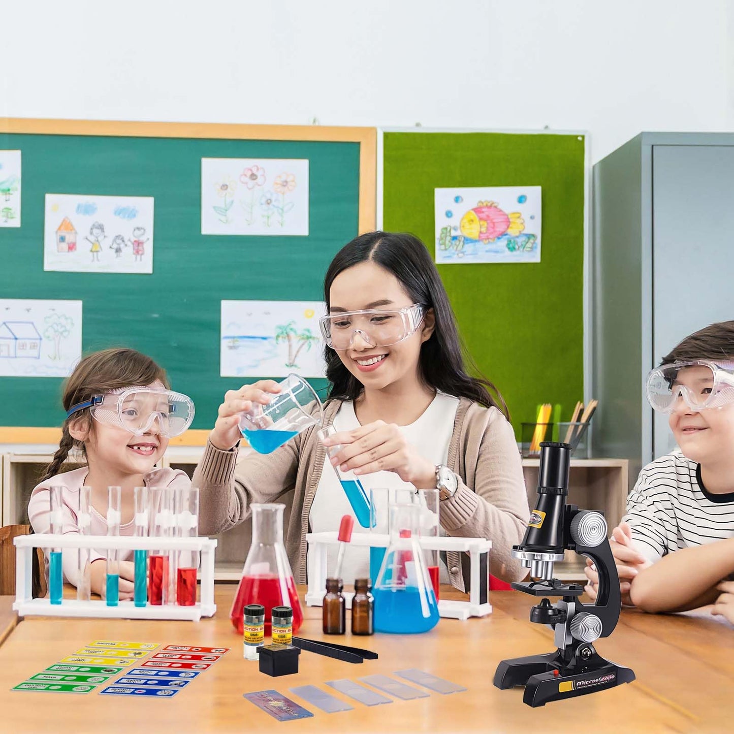 Kids Beginner Microscope Kit