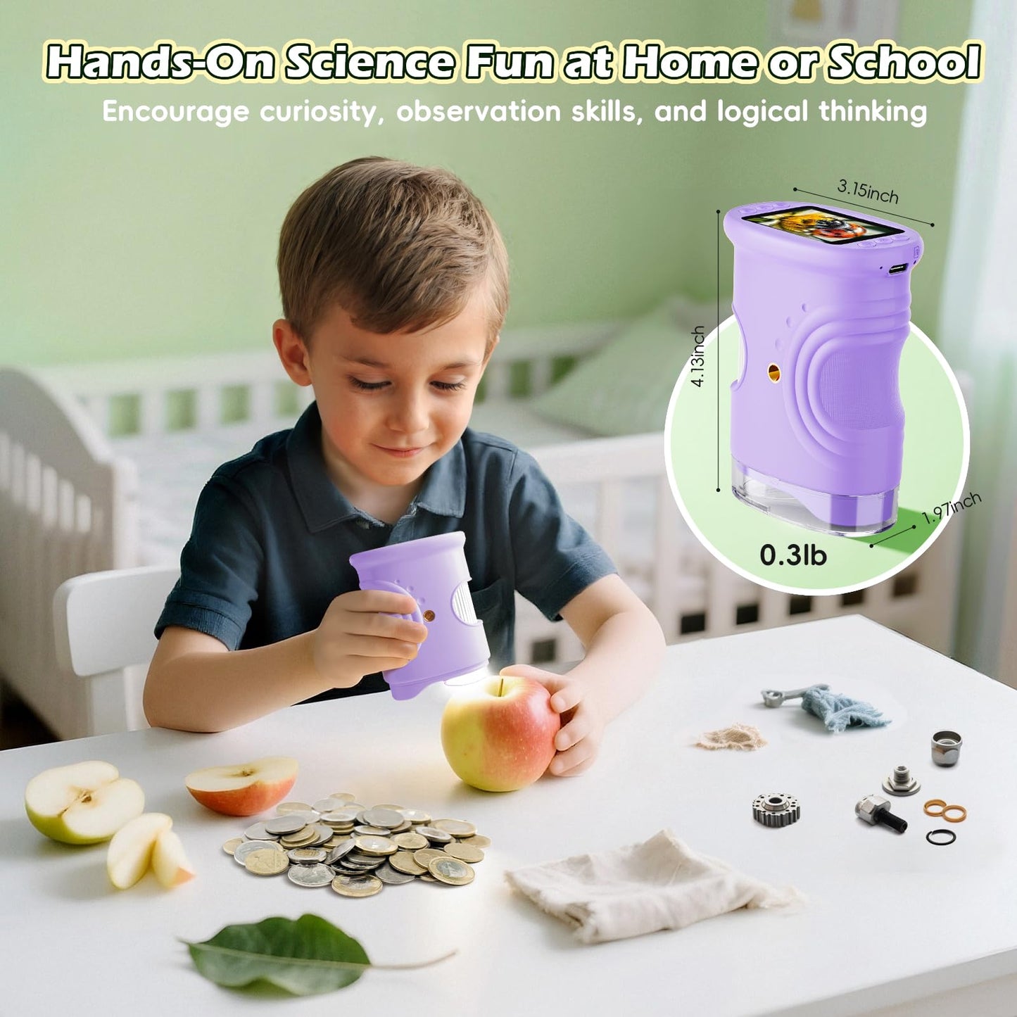 Kids 1000X Digital Pocket Microscope
