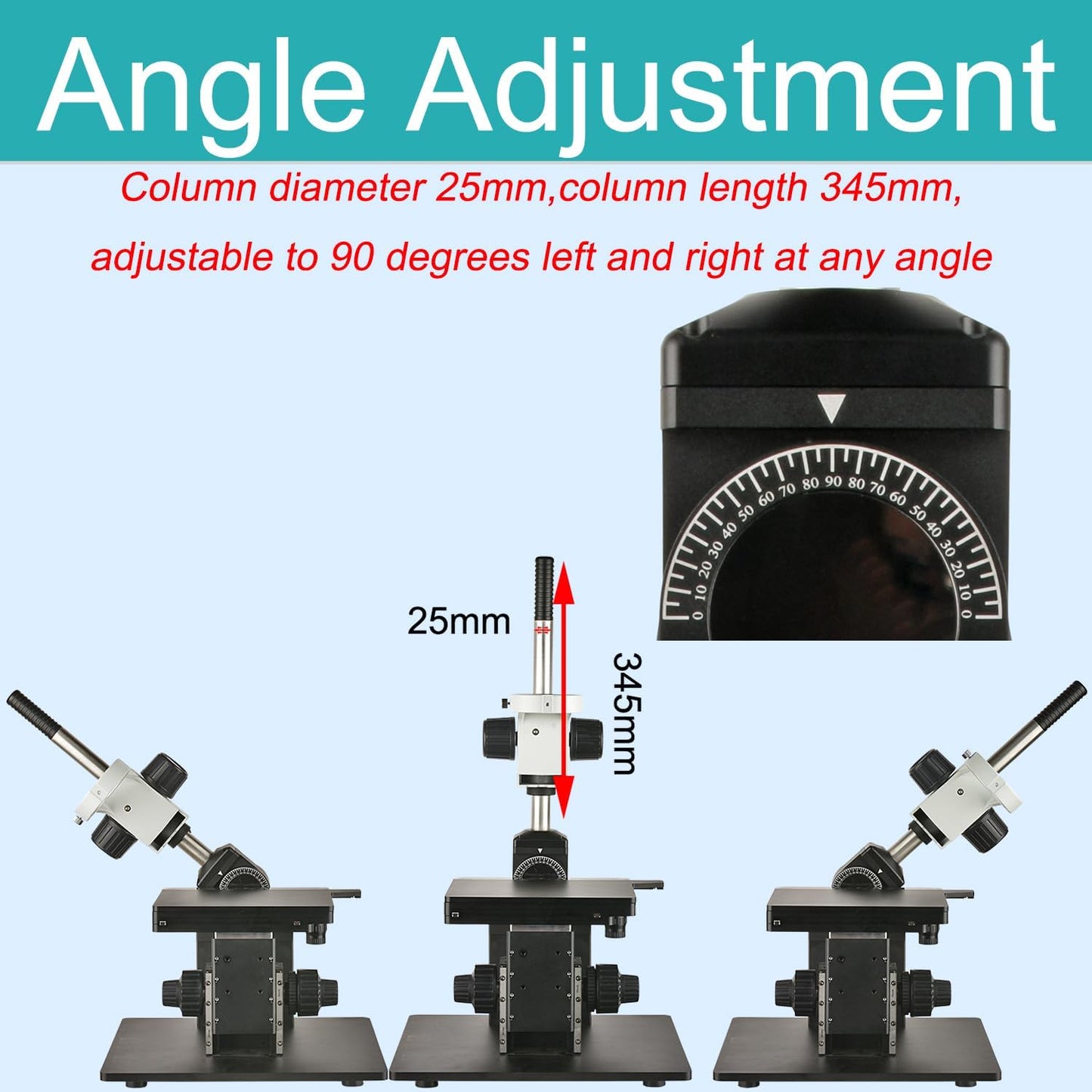 X/Y/Z Adjustable Microscope Stand 76mm