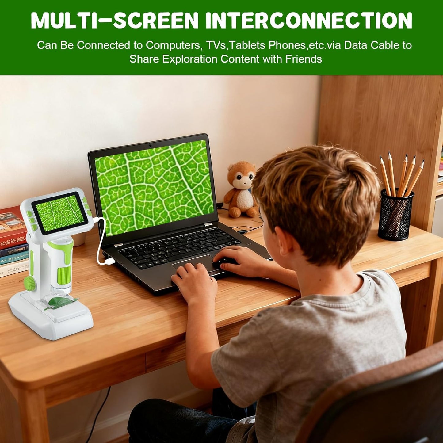 1600X Kids Digital Microscope