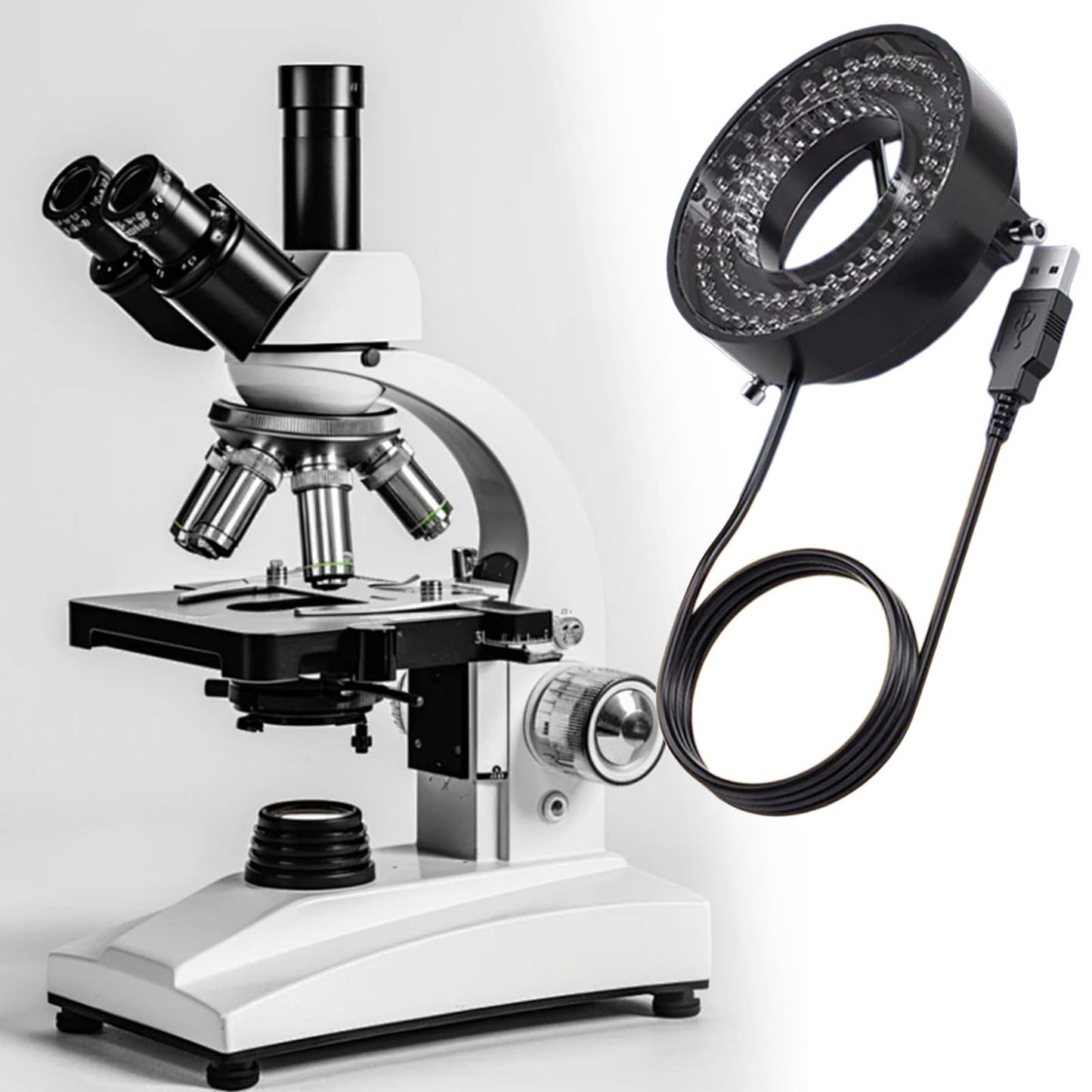 USB LED Ring Light for Microscopes