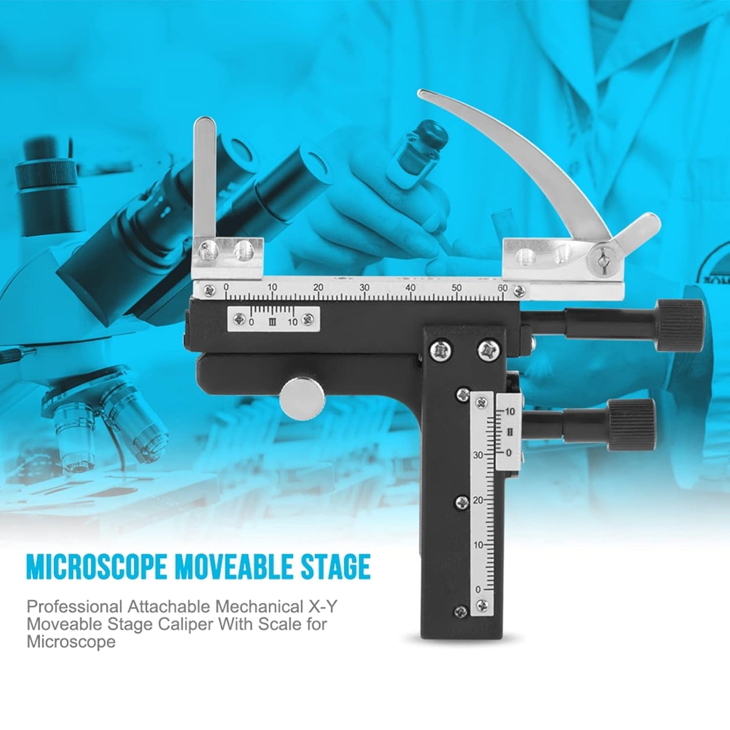 Fafeicy Microscope X-Y Moveable Stage