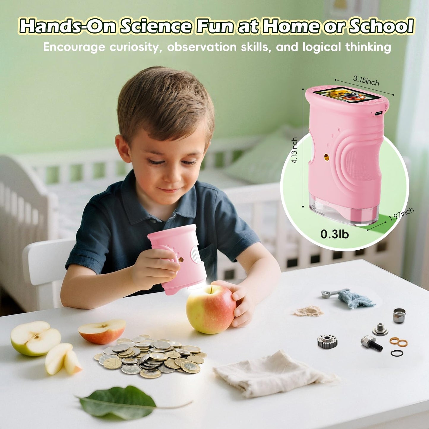 Kids 1000X Digital Pocket Microscope