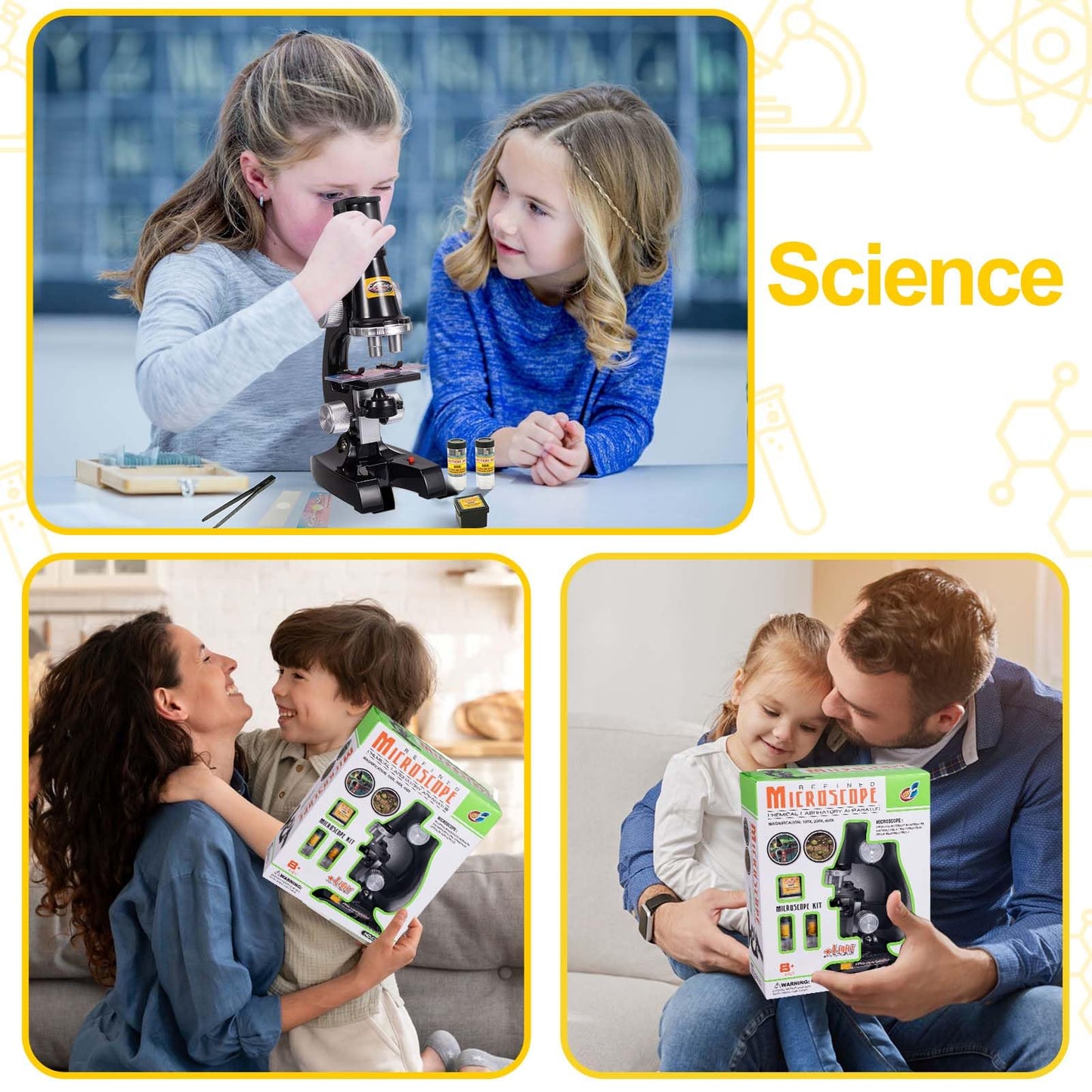 Kids Beginner Microscope Kit