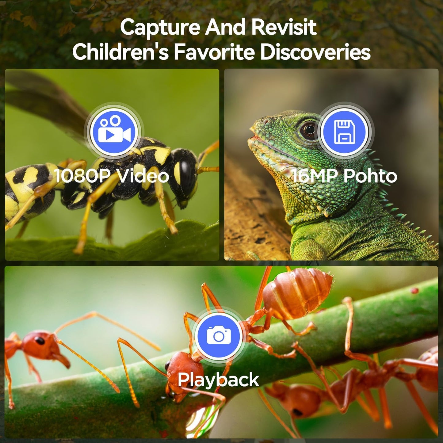 TOMLOV P30 1000X Kids Microscope