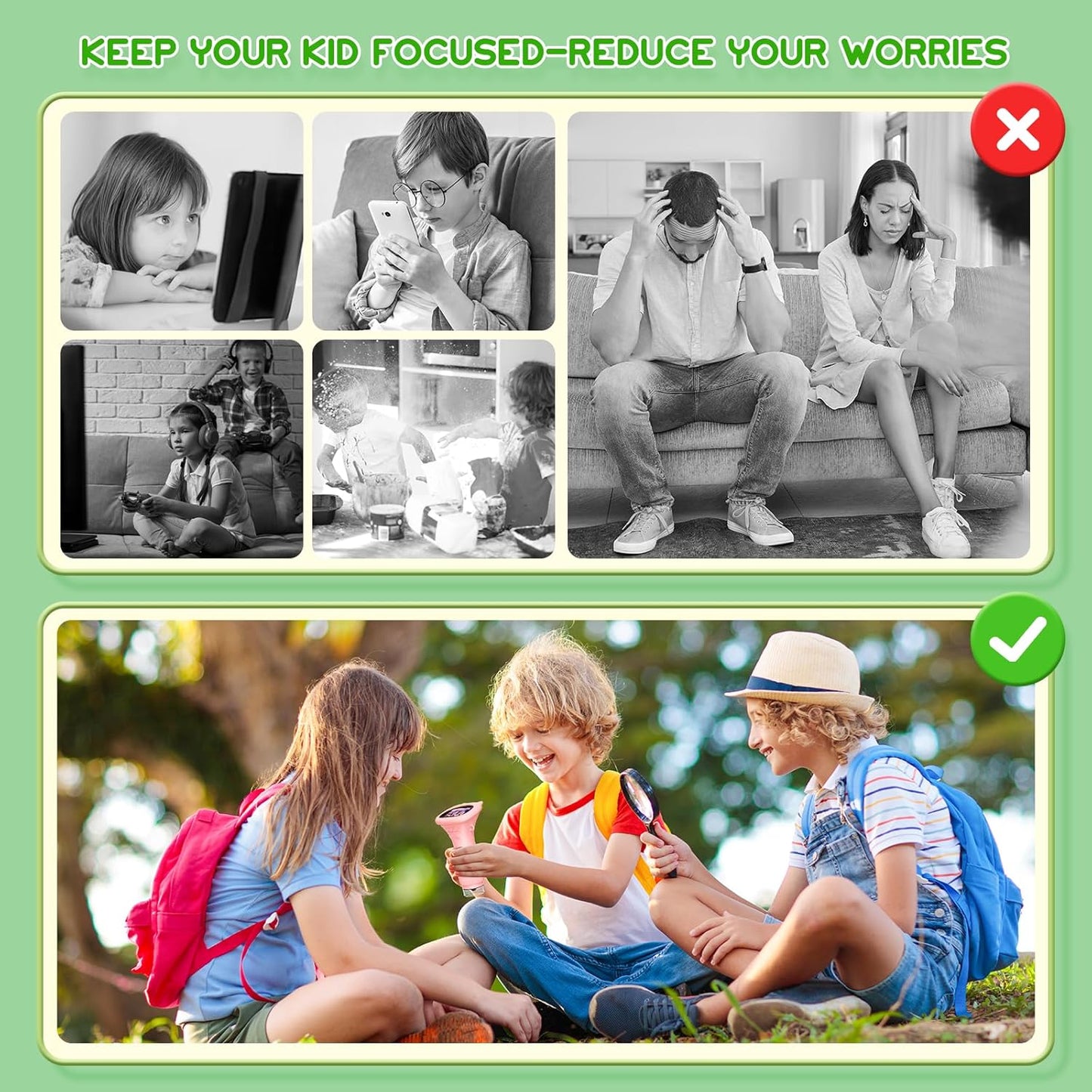 Pink Kids Handheld Digital Microscope