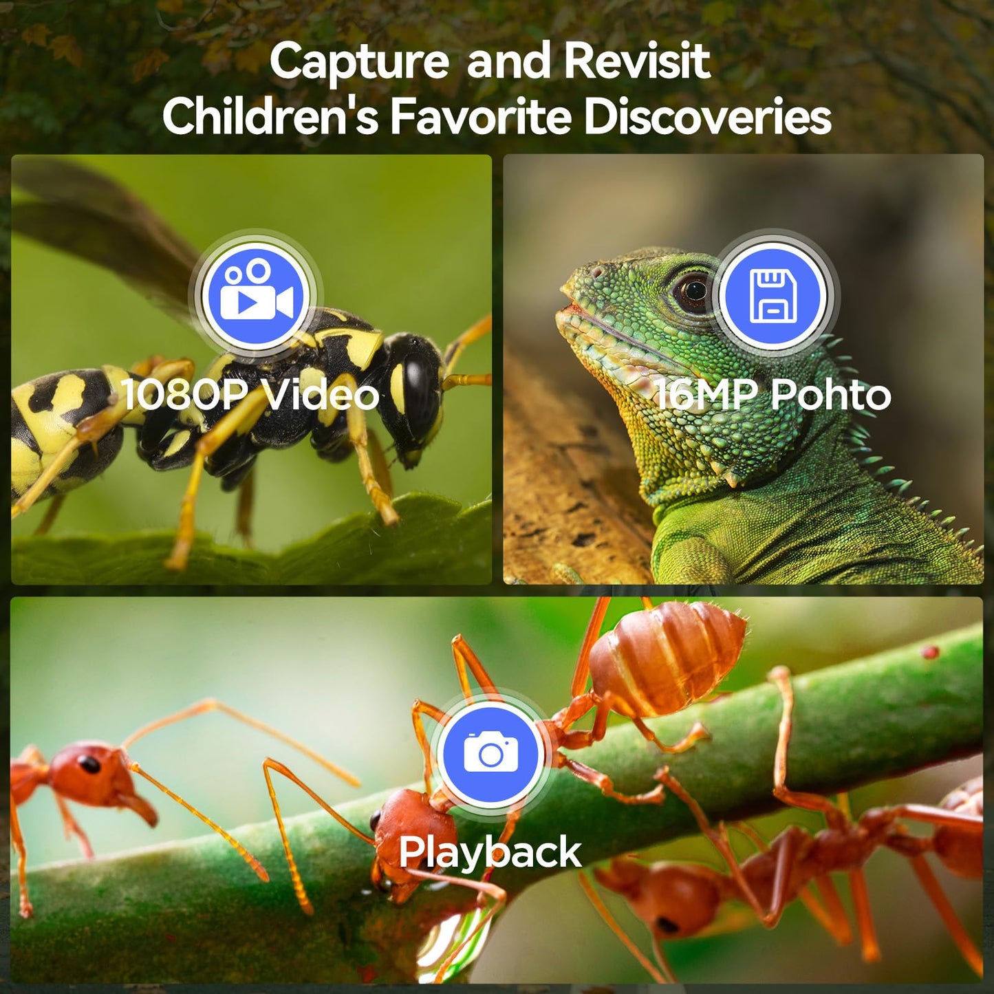 TOMLOV P30 1000X Kids Microscope