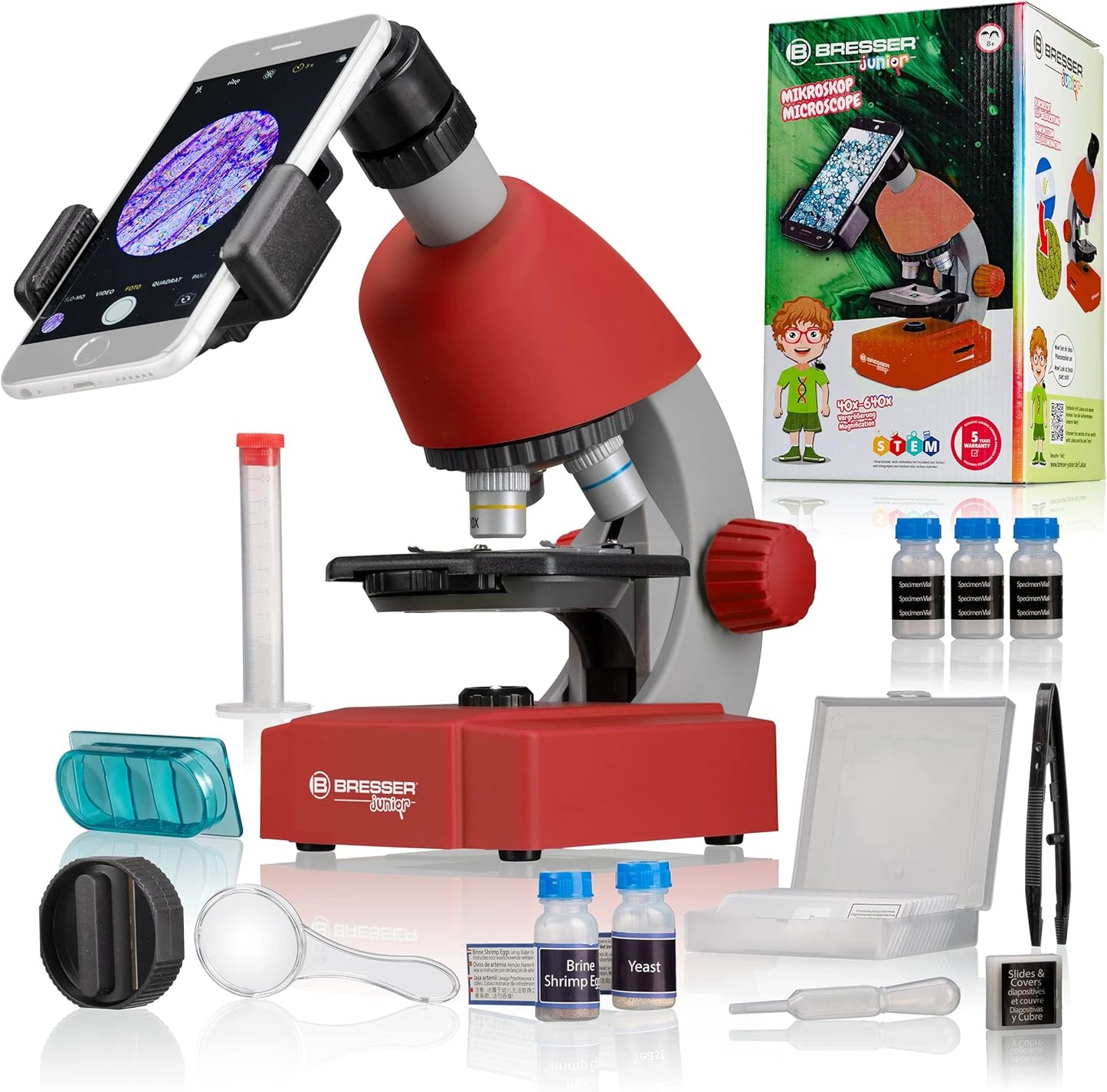 Bresser Junior Kids Microscope – Red