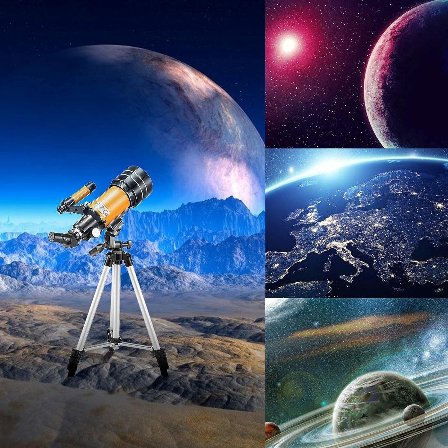 HD 70mm Astronomical Telescope with Tripod